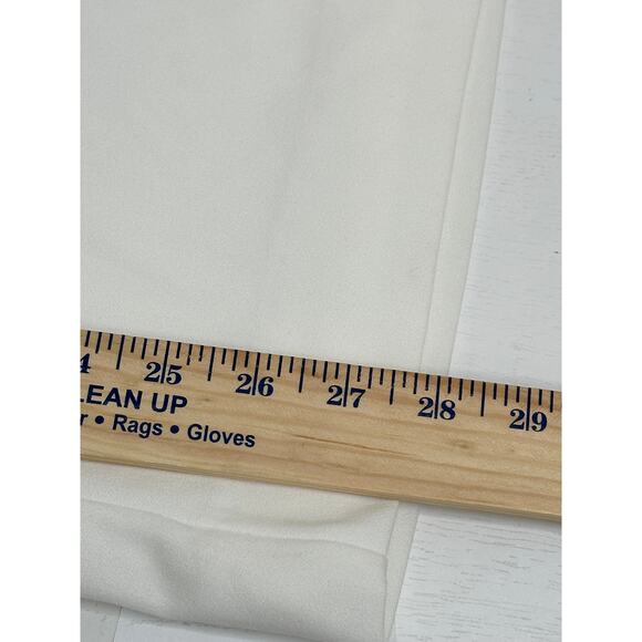 Lulus New! White Wide-Leg Pants High Waisted Back Zipper Vacay Workwear XS - Picture 7 of 7